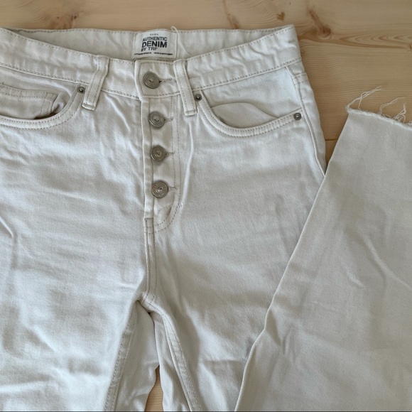 Zara off white straight leg jeans - Picture 1 of 5